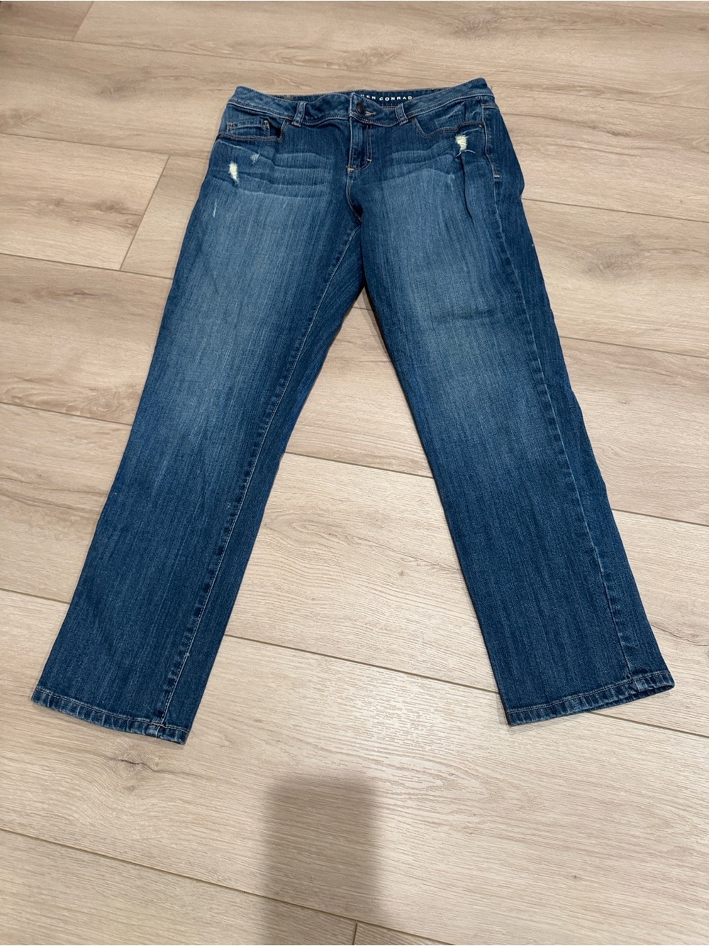 LC Lauren Conrad Dark Wash Straight-Leg Jeans